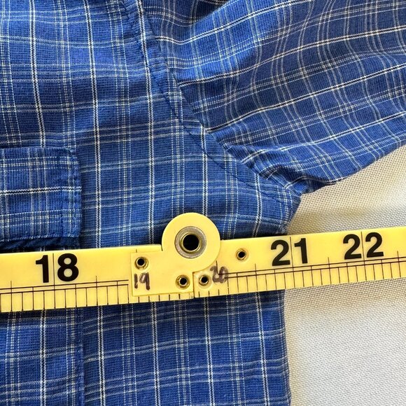 Christian Dior Pyjama Top Adult S Blue Plaid Luxury Sleepwear Overshirt Resort‎ - Picture 10 of 11